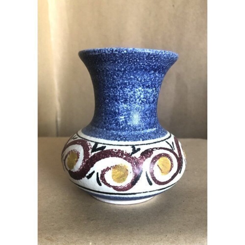 Vintage Studio Art Pottery 4” Vase Signed Kazania.